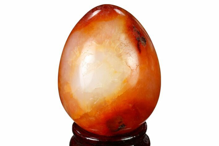 Colorful, Polished Carnelian Agate Egg - Madagascar #172711